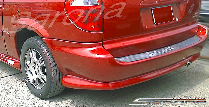 Custom Dodge Caravan Rear Add-on  Mini Van Rear Lip/Diffuser (2001 - 2006) - $390.00 (Part #DG-005-RA)
